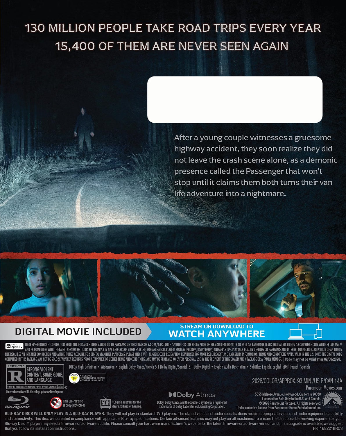 Passenger Blu-ray with Slipcover (Paramount U.S.)
