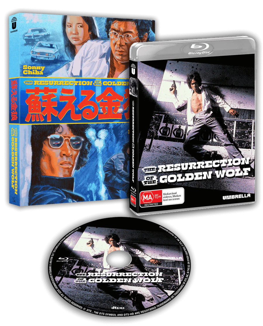 The Resurrection Of The Golden Wolf (Aka The Golden Wolf Revives) (1979) Blu-ray with Slipcover (Umbrella Entertainment/Region Free)