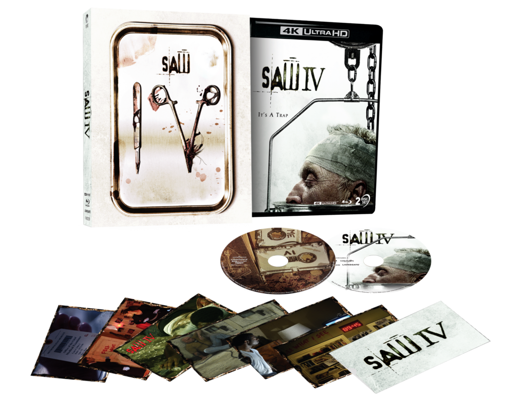 Saw IV (2007) – 4K UHD + Blu-ray Limited Edition 3D Lenticular Hardcase + Art Cards (ViaVision/Region Free)