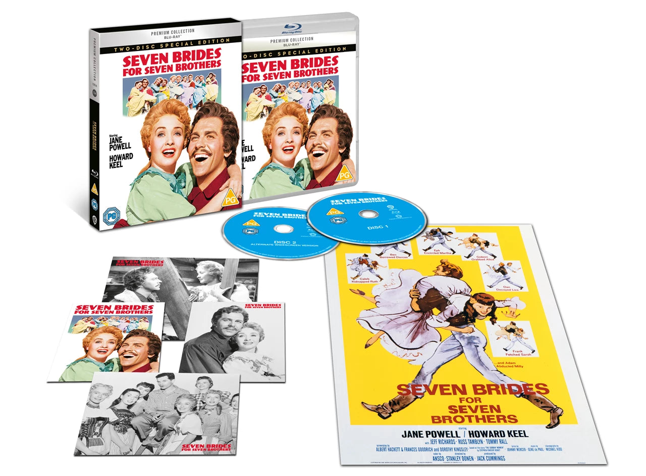 Seven Brides for Seven Brothers Blu-ray - The Premium Collection with Slipcase + Art Cards + Poster (Warner Bros/Region Free)