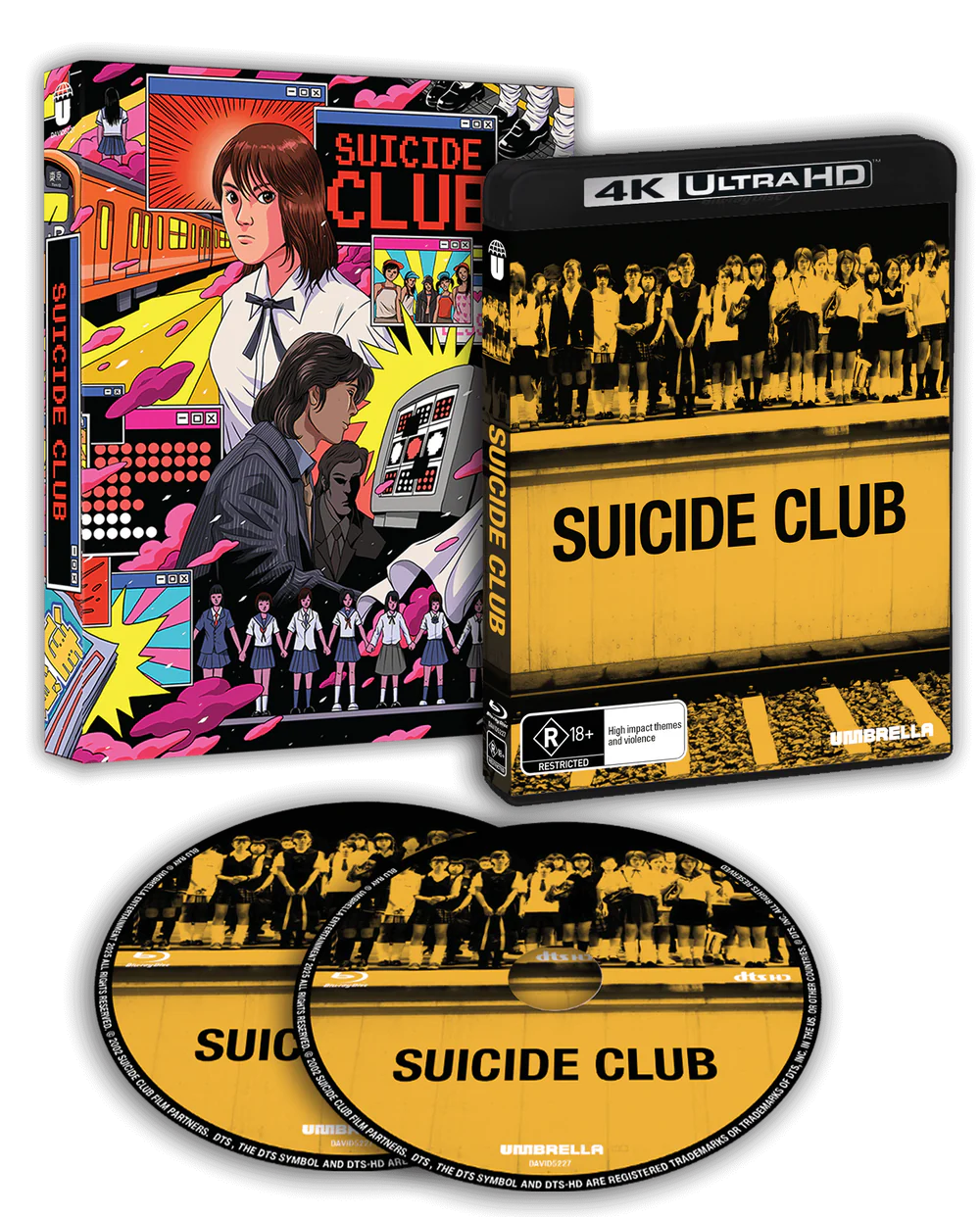Suicide Club (2001) 4K UHD + Blu-ray with Slipcover (Umbrella Entertainment/Region Free) LIMIT 1 PER CUSTOMER