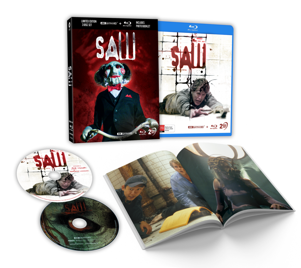 Saw (2004) – LE 3D Lenticular Hardcase 4K UHD + Blu-ray (ViaVision/Region Free)