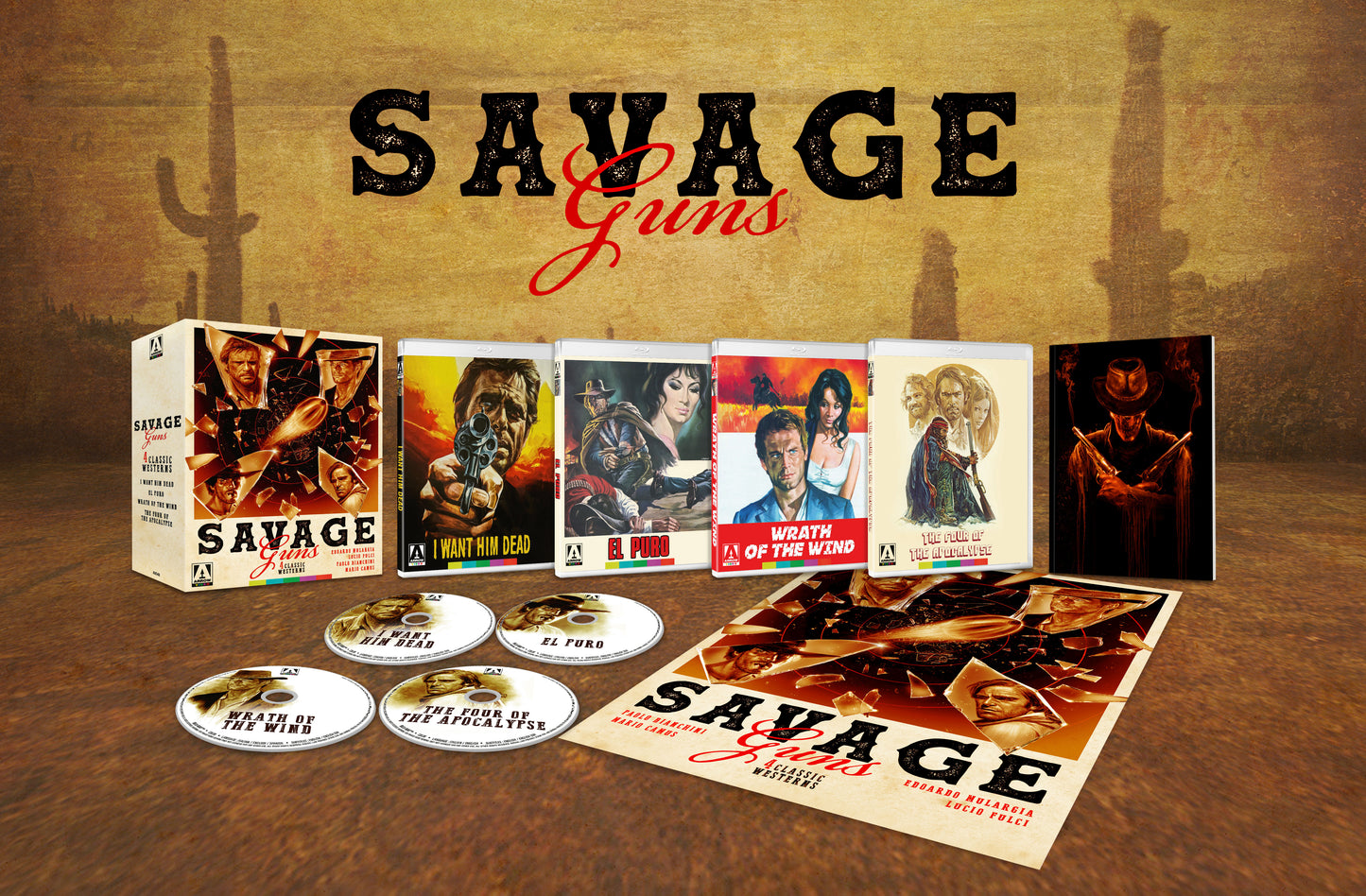 Savage Guns: Four Classic Westerns Volume 3 Box (Arrow U.S.)