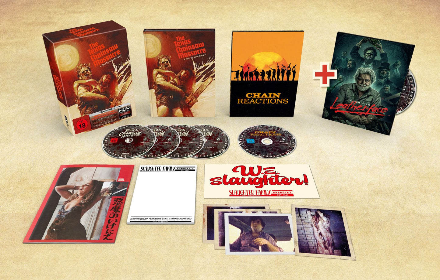 The Texas Chainsaw Massacre - Legendary Bundle 4K UHD + Blu-ray (Turbine/Region Free/B)