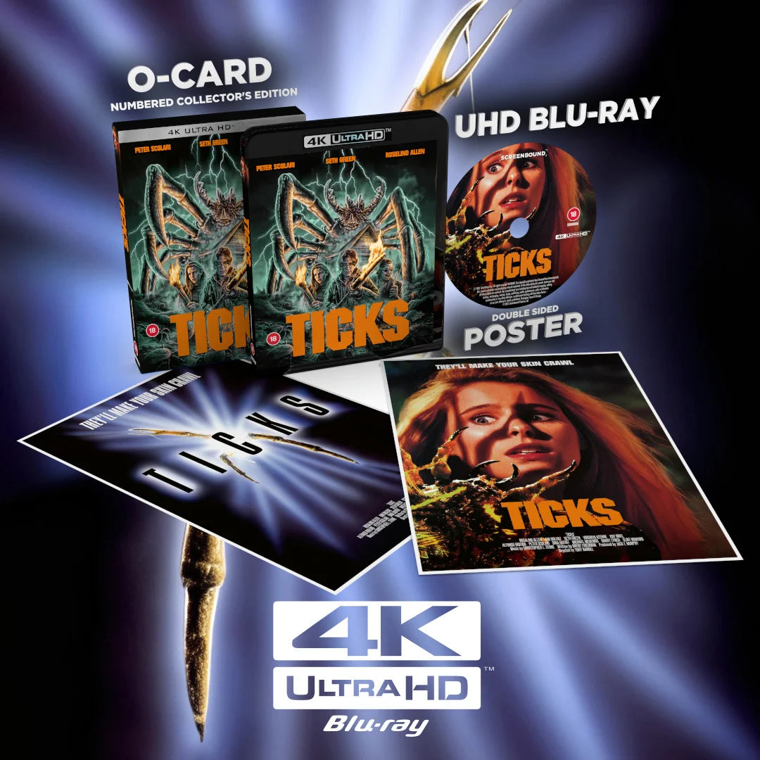 Ticks Limited Edition 4K Ultra HD with Slipcover (Screenbound Entertainment/Region Free)