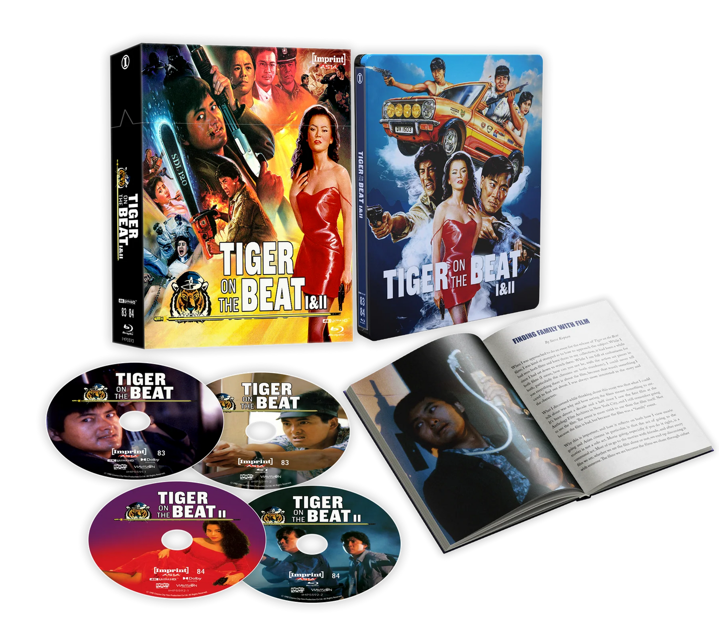 Tiger On The Beat I & II (1988 - 1990) - 4K UHD + Blu-ray SteelBook + Hardcover Booklet in Limited Edition Hardbox (Imprint/Region Free)