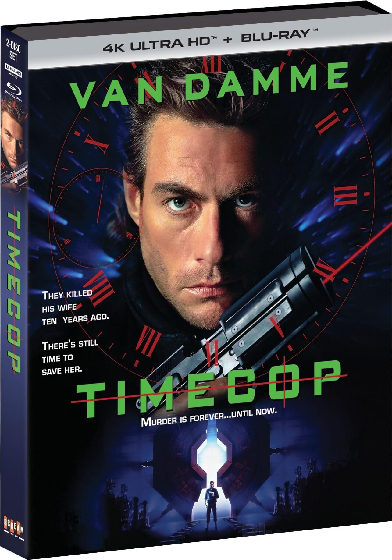 Timecop 4K UHD + Blu-ray with Slipcover (Scream Factory) LIMIT 1 PER CUSTOMER