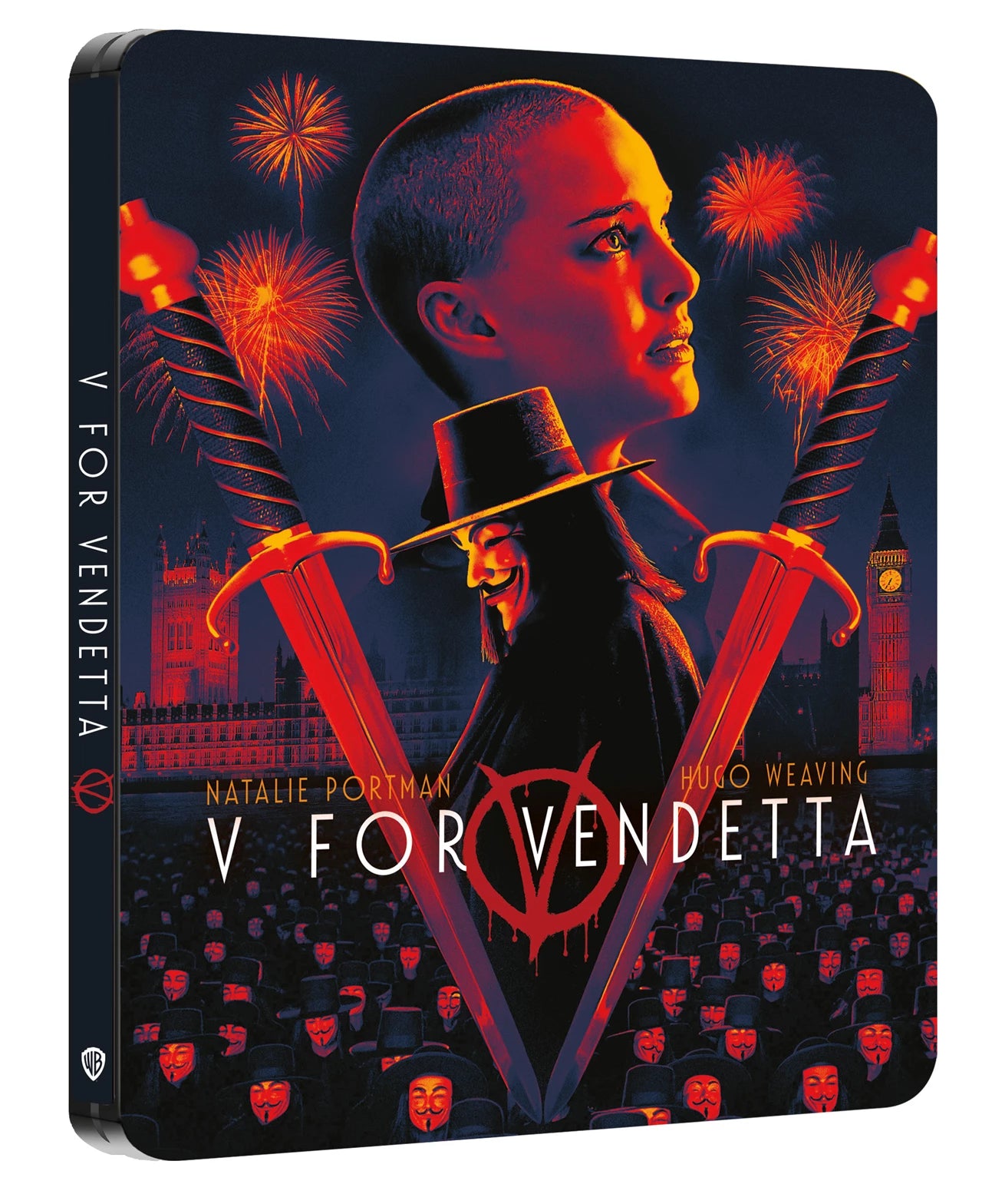 V For Vendetta Limited Edition Steelbook 4K Ultra HD + Blu-Ray (Warner Bros/Region Free) LIMIT 1 PER CUSTOMER