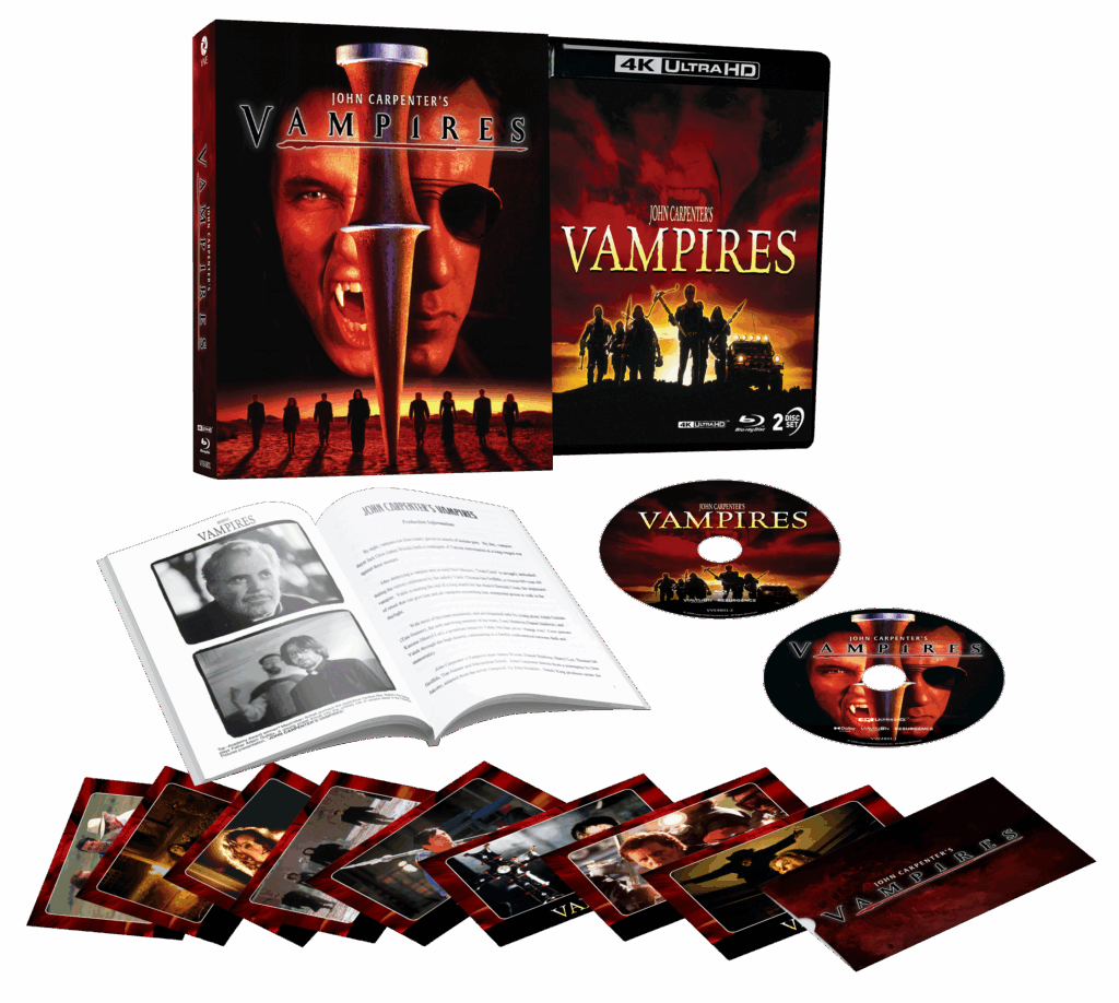 John Carpenter’s Vampires (1998) – 4K UHD + Blu-ray Limited Edition 3D Lenticular Hardcase + Booklet + Art Cards (Imprint/Region Free)