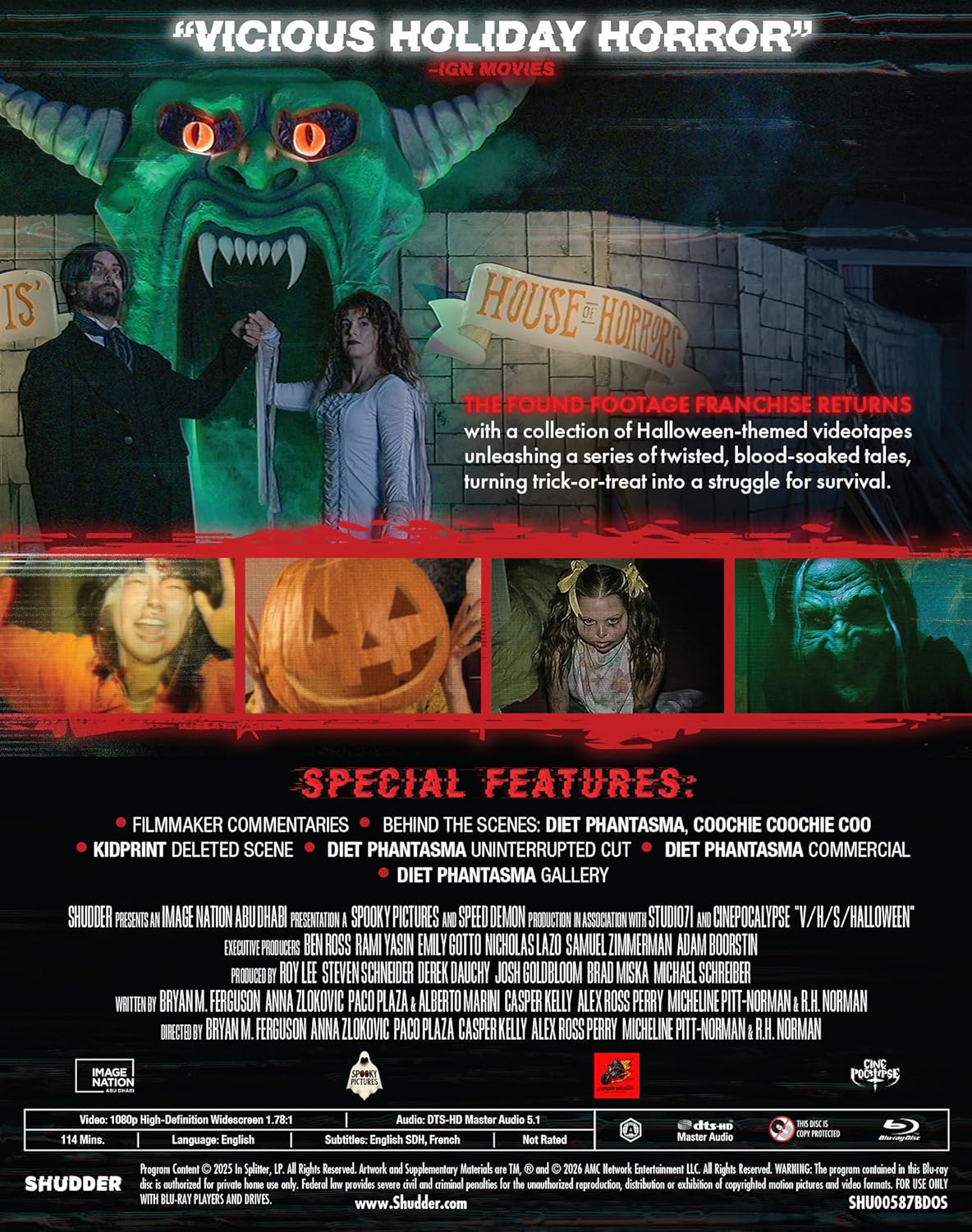 V/ H/ S Halloween Blu-ray (Shudder U.S.)
