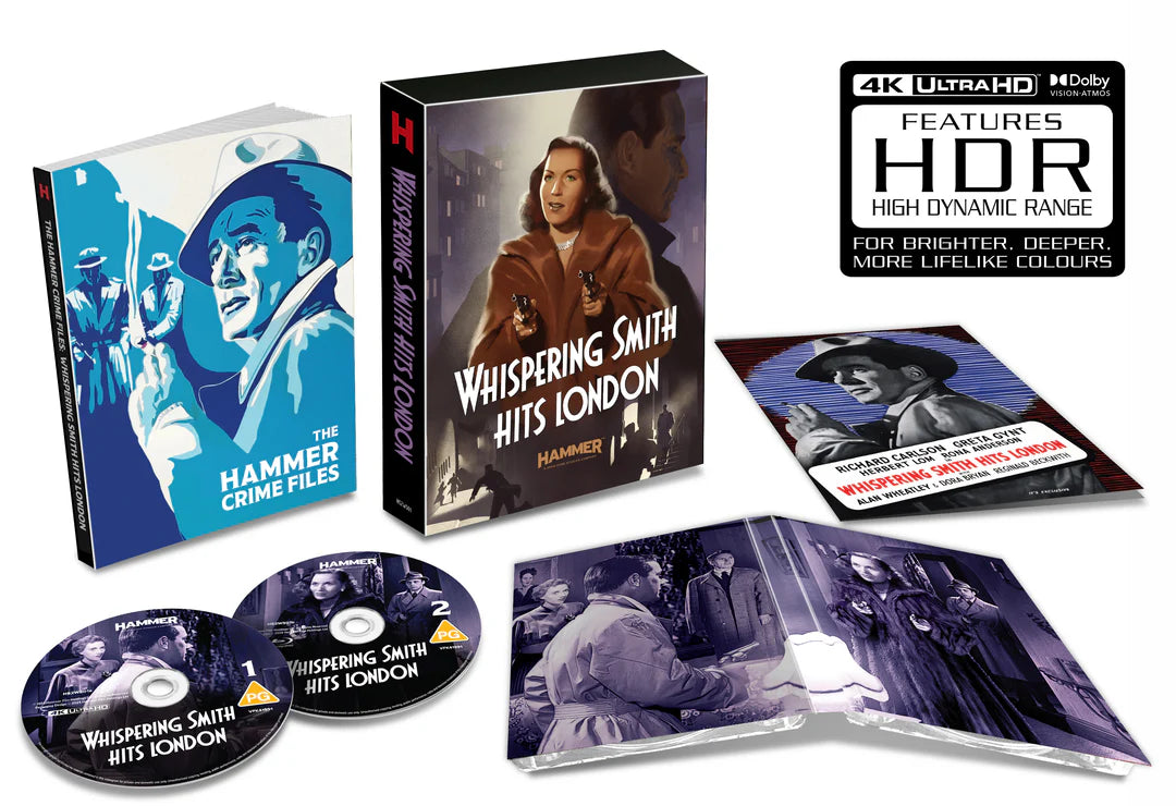 Whispering Smith Hits London Limited Collector's Edition 4K UHD + Blu-ray (Hammer Films/Region Free)