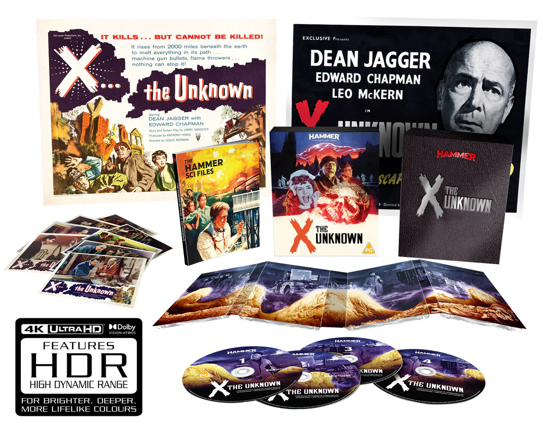 X The Unknown Limited Collector's Edition 4K UHD + Blu-ray (Hammer Films/Region Free)