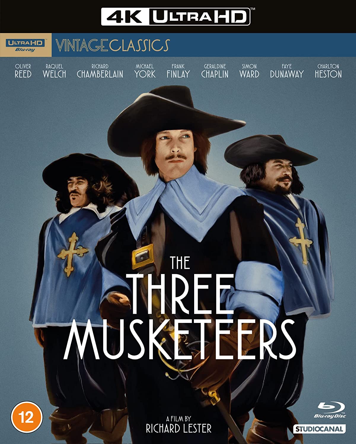 The Three Musketeers 4K UHD + Blu-ray with Slipcover (StudioCanal/Region Free/B)