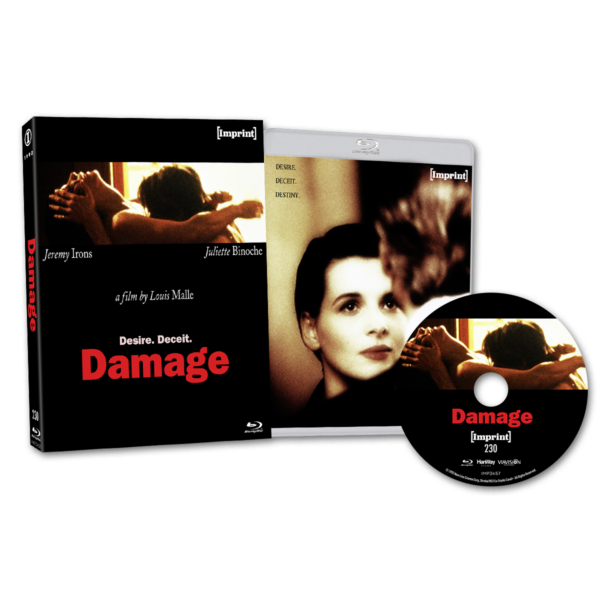 Damage (1992) Blu-ray with Limited Edition Slipcase (Imprint/Region Fr –  The Atomic Movie Store