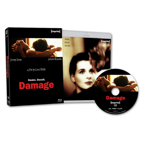 Damage (1992) Blu-ray with Limited Edition Slipcase (Imprint/Region Free)