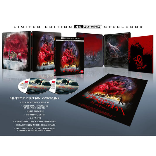 30 Days Of Night Limited Edition Steelbook 4K Ultra HD + Blu-Ray (Icon Film Distribution/Region Free/B) [Preorder]