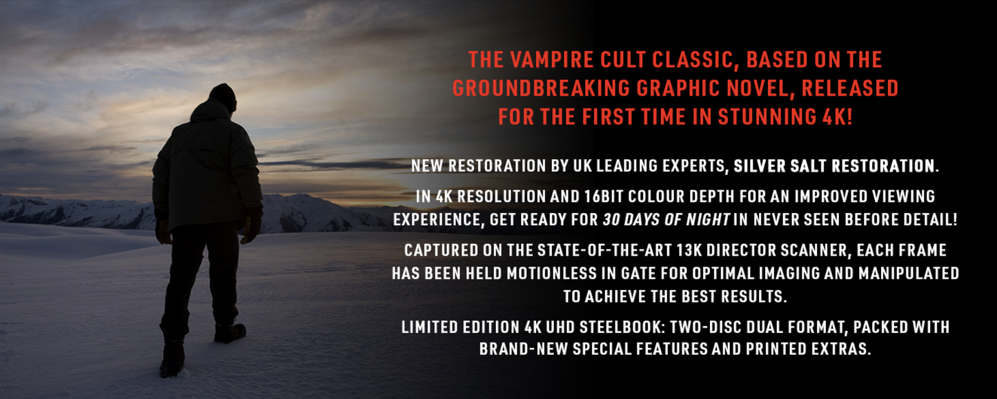 30 Days Of Night Limited Edition Steelbook 4K Ultra HD + Blu-Ray (Icon Film Distribution/Region Free/B) [Preorder]