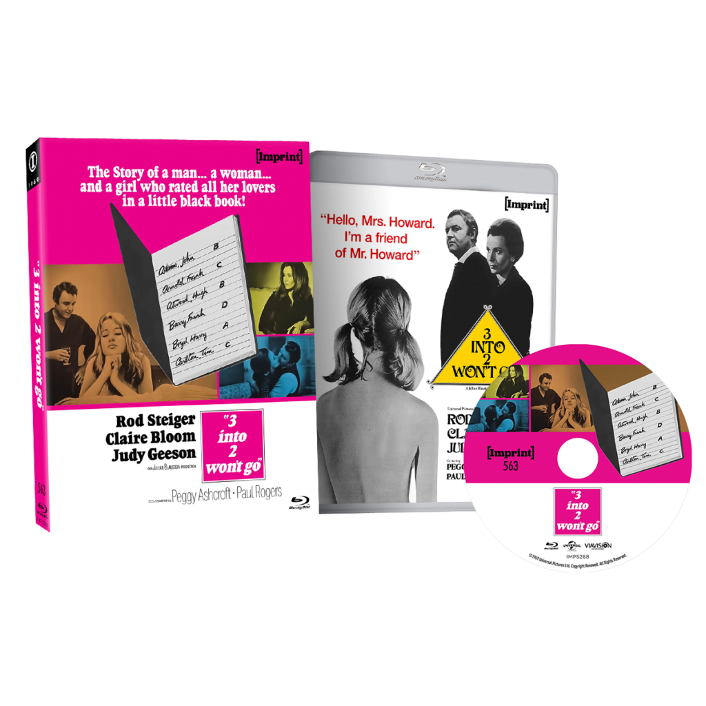 Three Into Two Won’t Go (1969) Limited Edition Blu-ray with Slipcase (Imprint/Region Free)