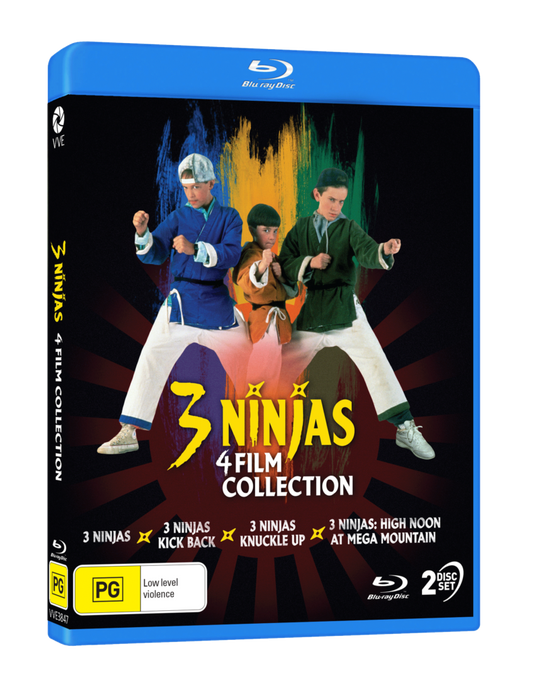 3 Ninjas: 4 Film Collection – Blu-ray (ViaVision/Region Free)