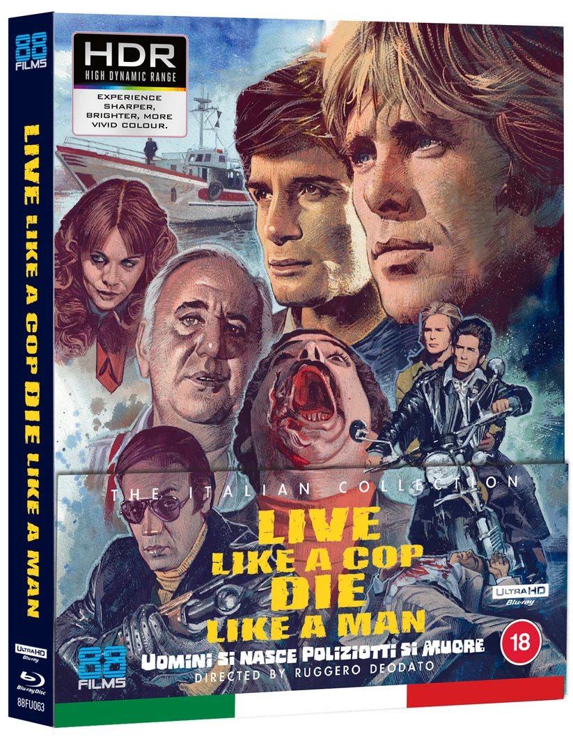 Live Like a Cop, Die Like a Man 4K UHD + Blu-ray Limited Edition with Slipcase (88 Films UK/Region Free/B) [Preorder]