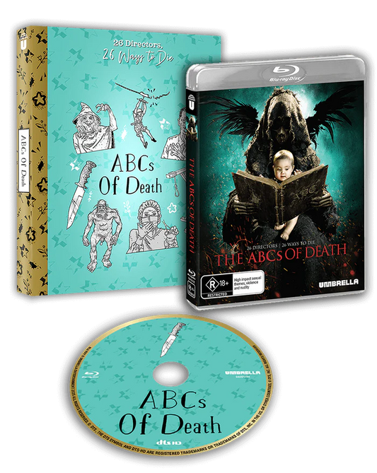 Abcs Of Death (2012) Blu-ray with Slipcover (Umbrella Entertainment/Region Free) [Preorder]