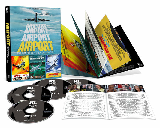 Airport: The Complete 4-Film Collection 4K UHD + Blu-ray with Slipcase (Kino Lorber) [Preorder]
