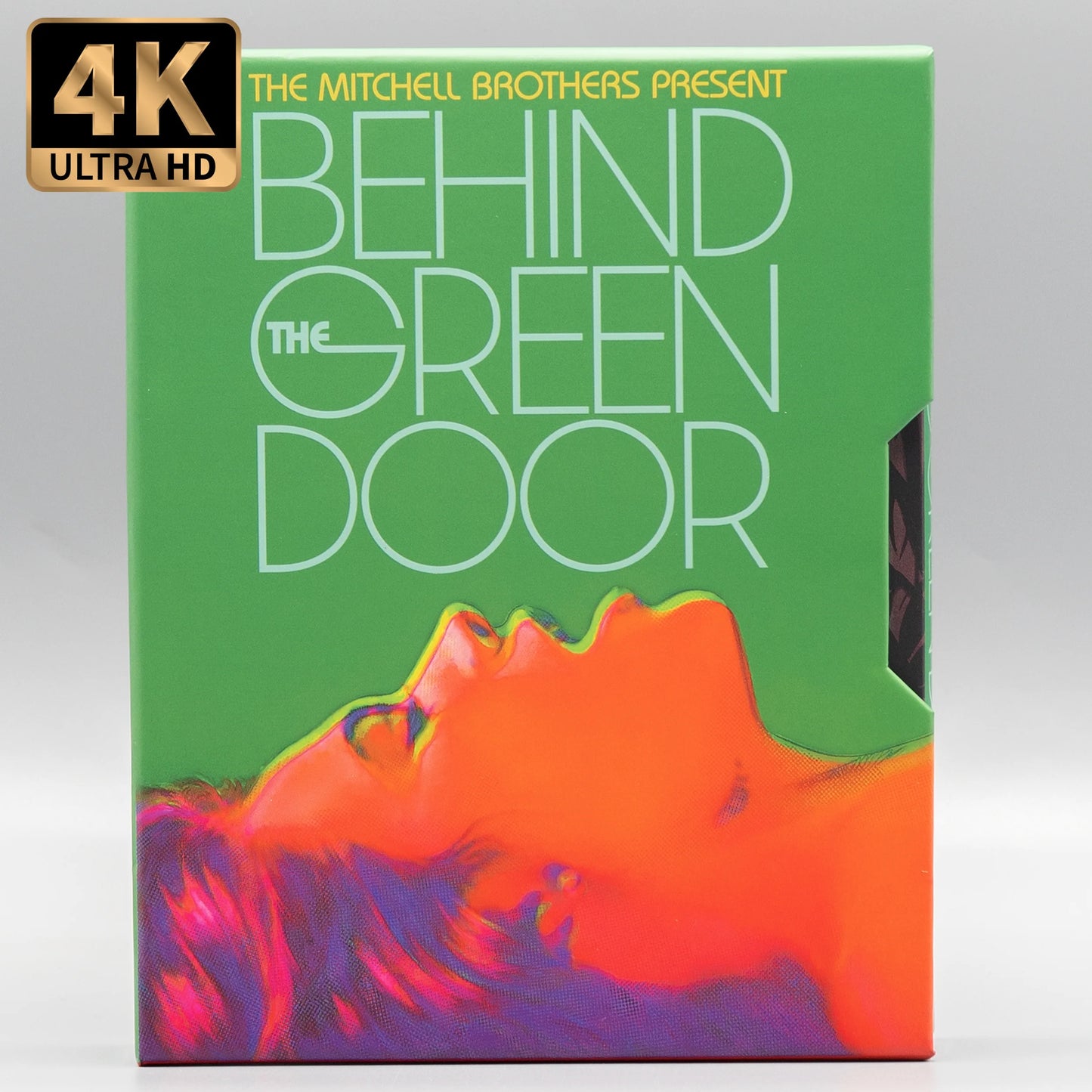Behind the Green Door 4K UHD + Blu-ray+ CD with Limited Edition Slipcase + Slipcover Combo with Book (Mithcell Brothers Film Group) LIMIT 1 PER CUSTOMER