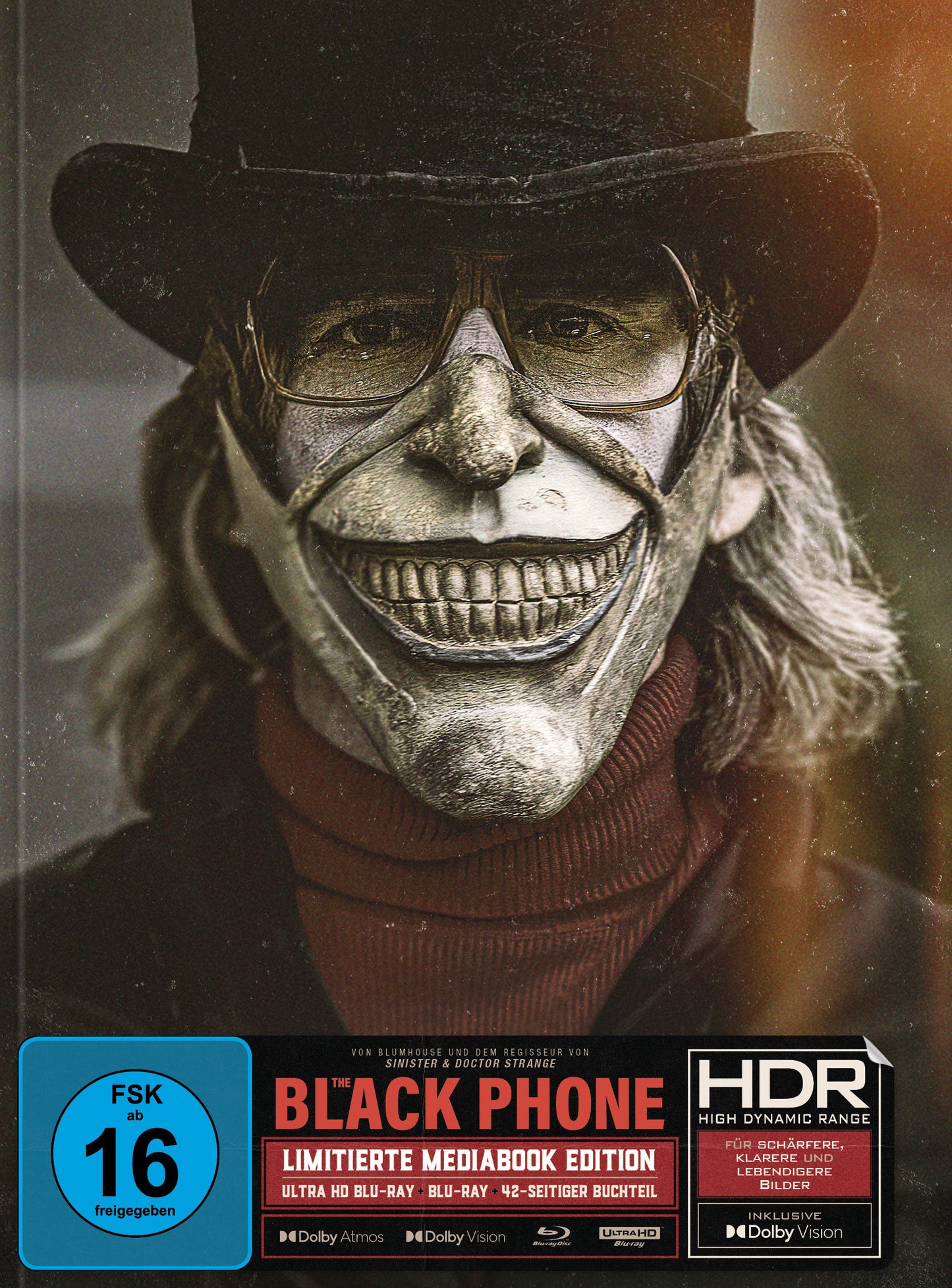The Black Phone 4K UHD + Blu-ray MediaBook Cover B  REGION FREE [German Import]