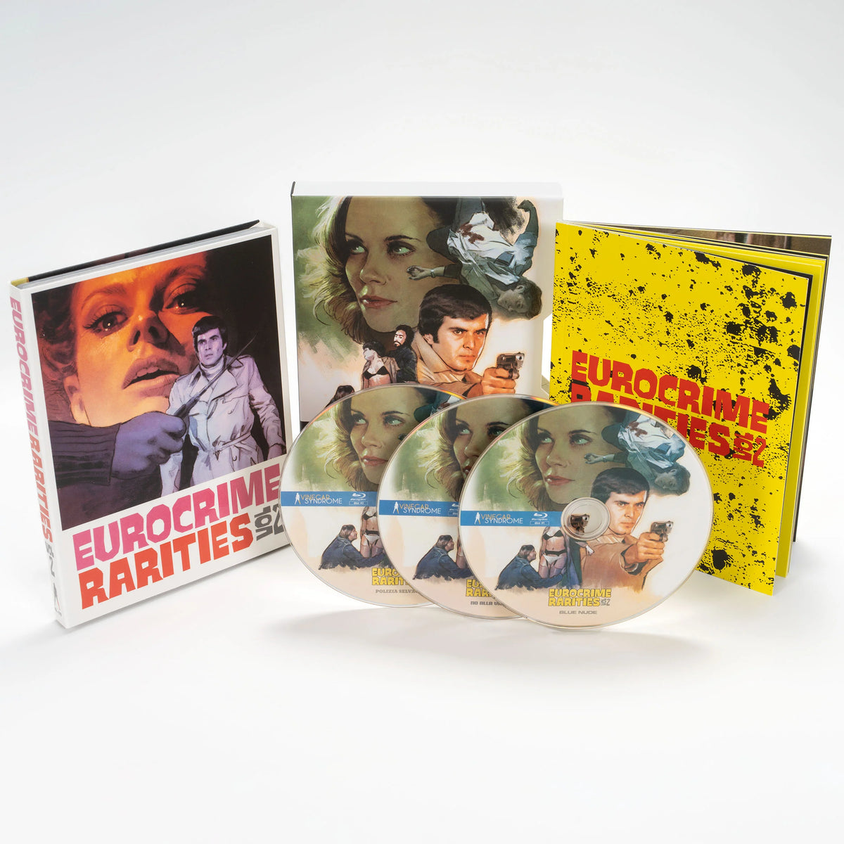 Eurocrime Rarities: Volume 2 Blu-ray with Limited Edition Slipcase + Slipcover Combo (Vinegar Syndrome) LIMIT 1 PER CUSTOMER