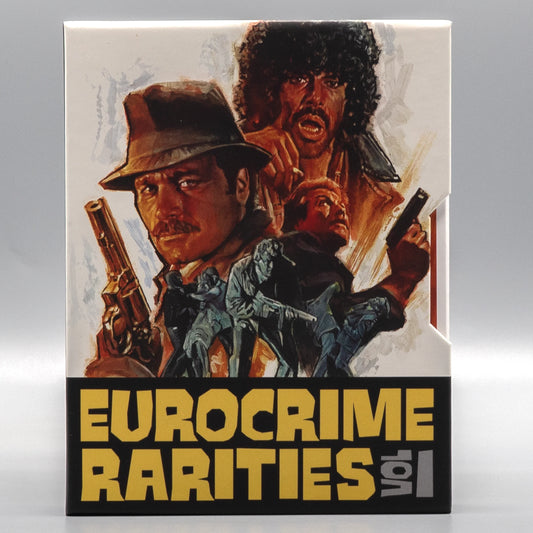Eurocrime Rarities: Volume 1 (3-Disc) Blu-ray set with Slipcase + Slipcover Combo (Vinegar Syndrome)