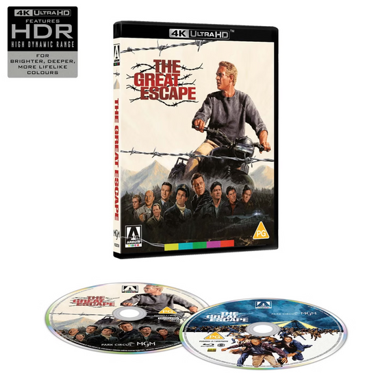 The Great Escape 4K UHD + Blu-ray Standard Edition (Arrow Video UK/Region Free/B)