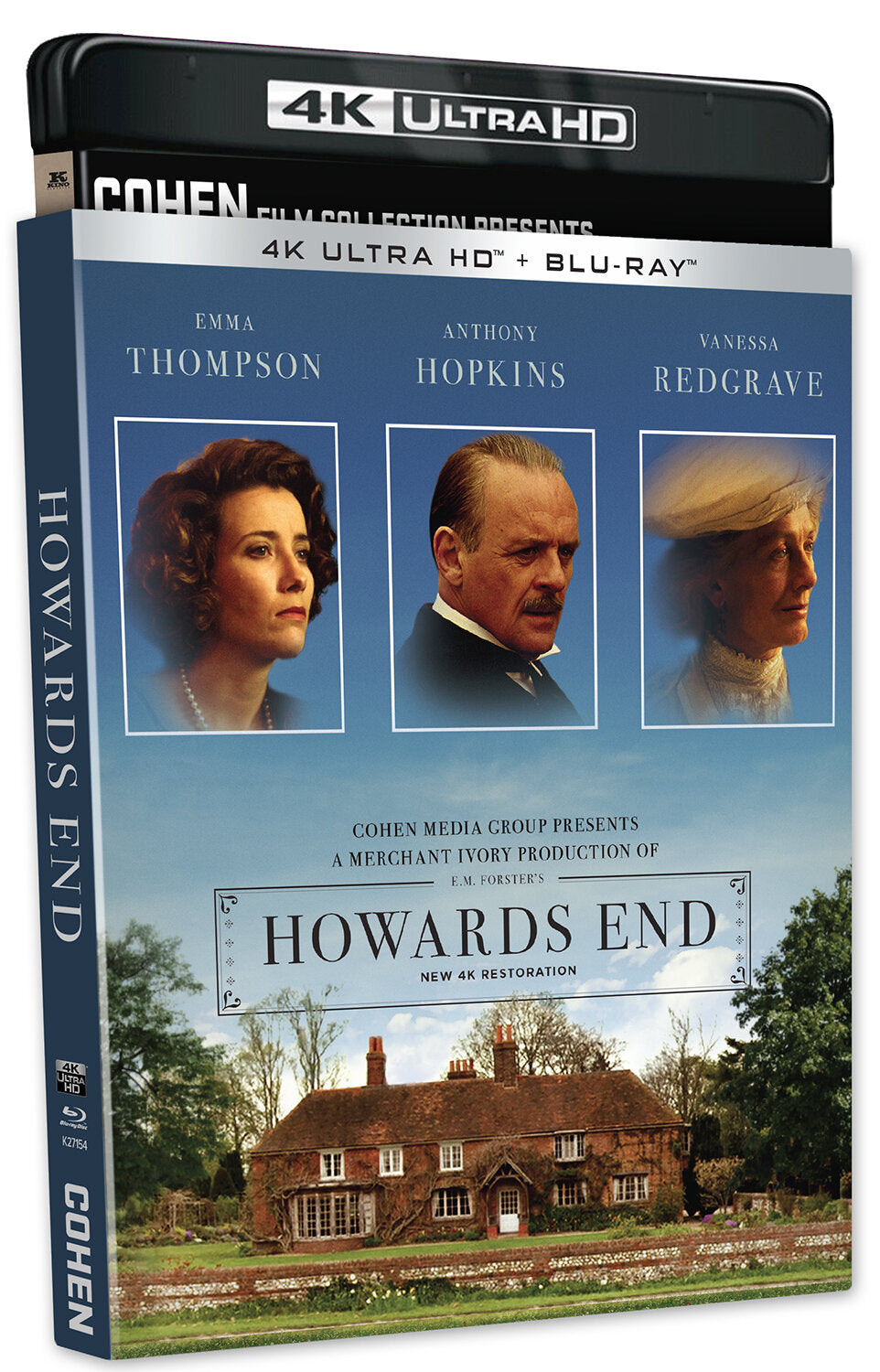 Howard's End 4K UHD + Blu-ray with Slipcover (Kino Lorber) [Preorder]