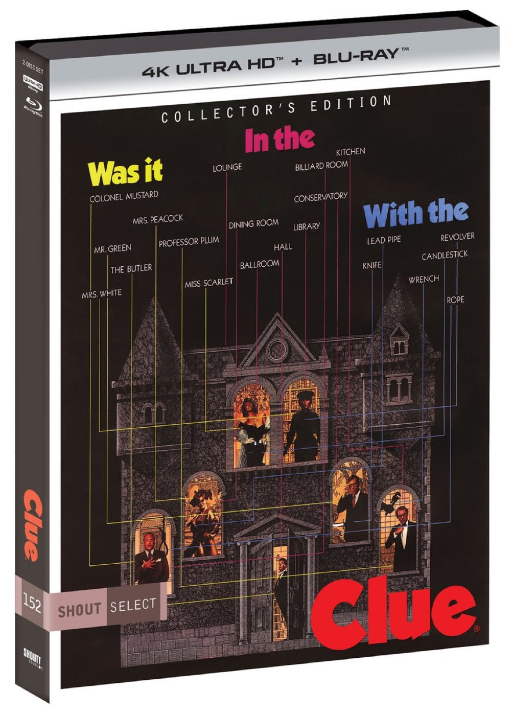 Clue 4K UHD + Blu-ray Collector's Edition with Slipcover (Shout Factory) [Preorder]