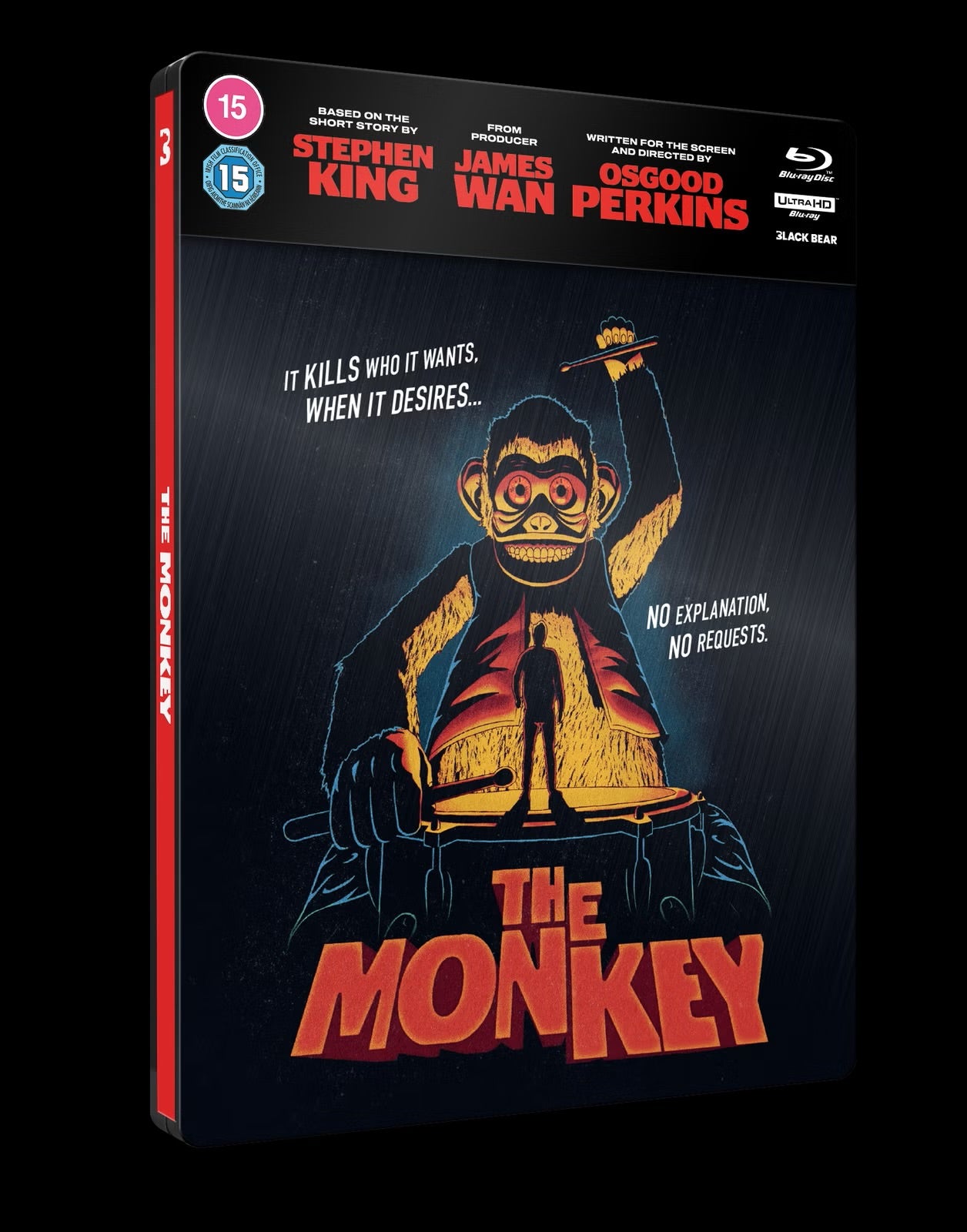 The Monkey Limited Edition Steelbook 4K Ultra HD + Blu-Ray (Black Bear/Region Free/B)  [Preorder]