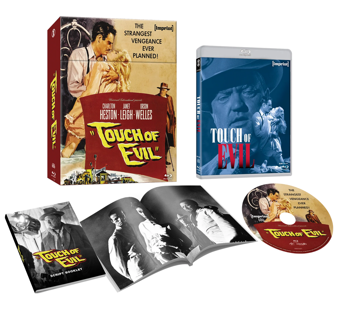 Touch of Evil (1958) - Blu-ray Limited Edition Hardbox + Hardcover and Softcover Booklets (Imprint/Region Free) [Preorder]