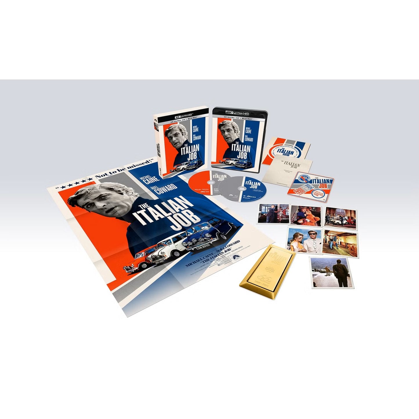 The Italian Job 4K UHD + Blu-ray Collector's Set (Region Free UK Import)