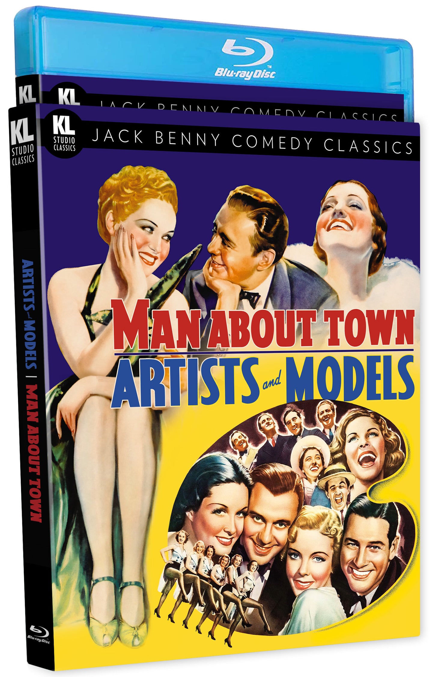 Jack Benny: Comedy Classics: Artists and Models & Man About Town Blu-ray with Slipcover (Kino Lorber)