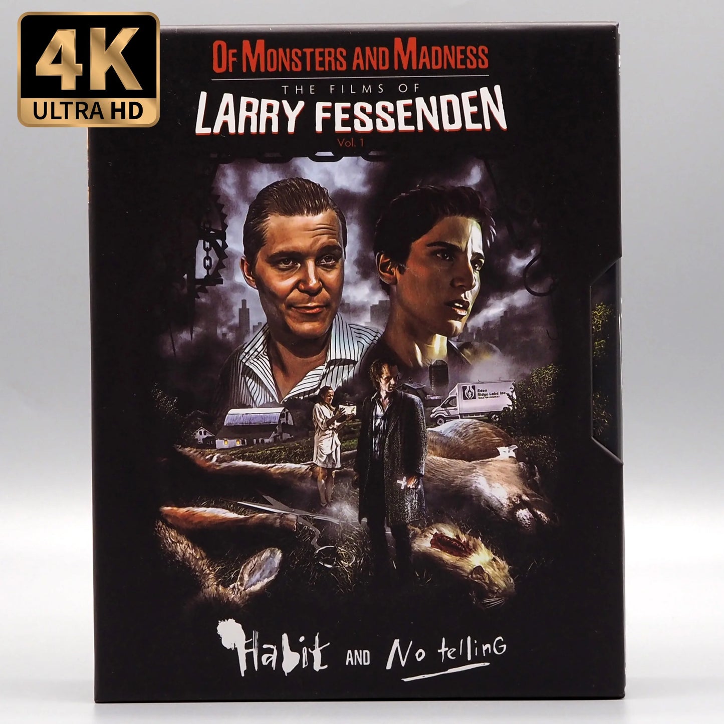 The Films of Larry Fessenden: Volume 1 - Habit & No Telling 4K UHD + Blu-ray with Limited Edition Hard Slipcase + Dual Slipcover combo (Vinegar Syndrome) LIMIT 1 PER CUSTOMER
