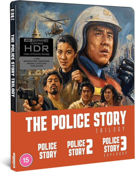 The Police Story Trilogy 4K UHD SteelBook Edition (Eureka/Region Free) [Preorder]