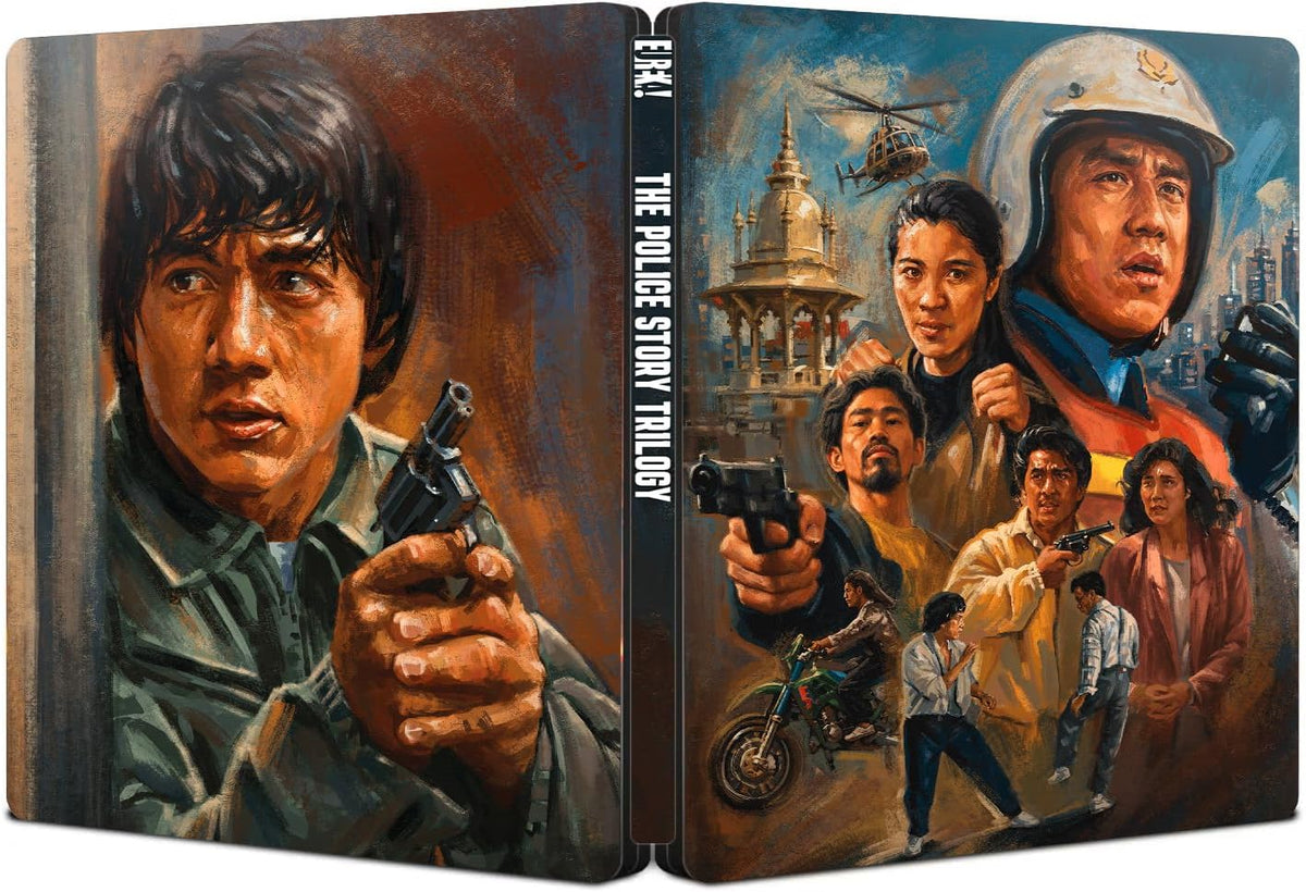 The Police Story Trilogy 4K UHD SteelBook Edition (Eureka/Region Free) [Preorder]
