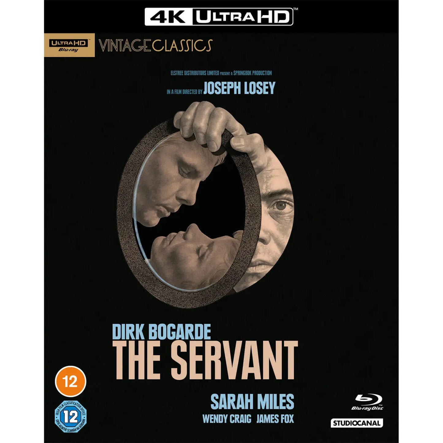 The Servant (1963) 4K UHD + Blu-ray with Slipcover (StudioCanal/Region Free/B)