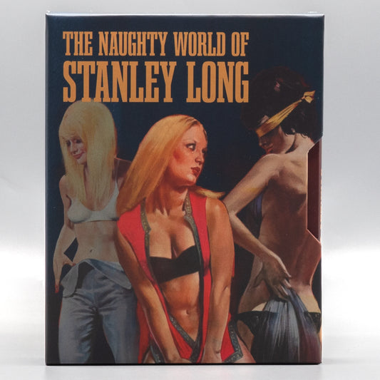 The Naughty World Of Stanley Long (2-Disc) Blu-ray with Limited Edition Slipcase + Slipcover Combo (Vinegar Syndrome)