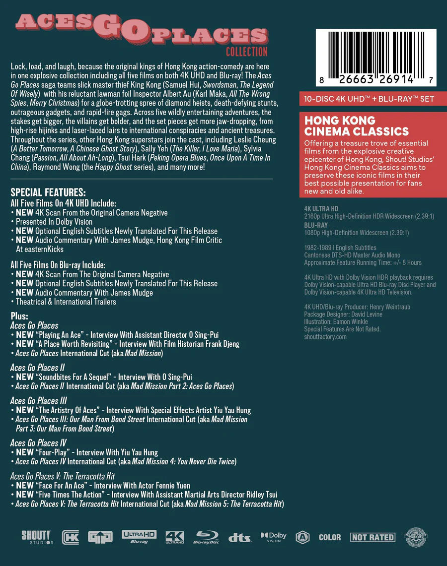 Aces Go Places Collection 4K UHD + Blu-ray (Shout Factory) [Preorder]