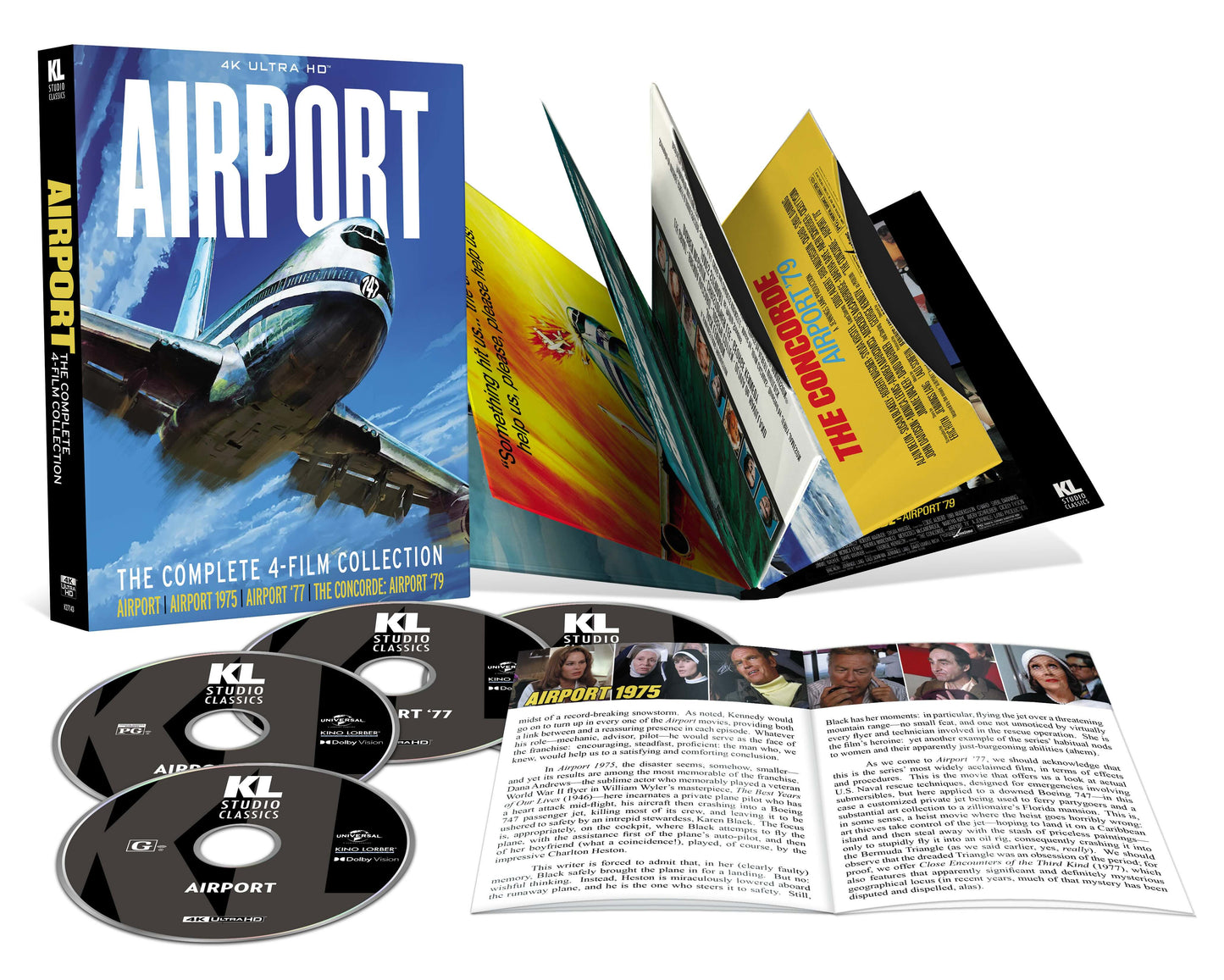 Airport: The Complete 4-Film Collection 4K UHD + Blu-ray with Slipcase (Kino Lorber) [Preorder]