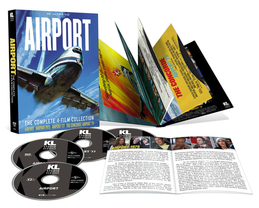 Airport: The Complete 4-Film Collection 4K UHD + Blu-ray with Slipcase (Kino Lorber) [Preorder]