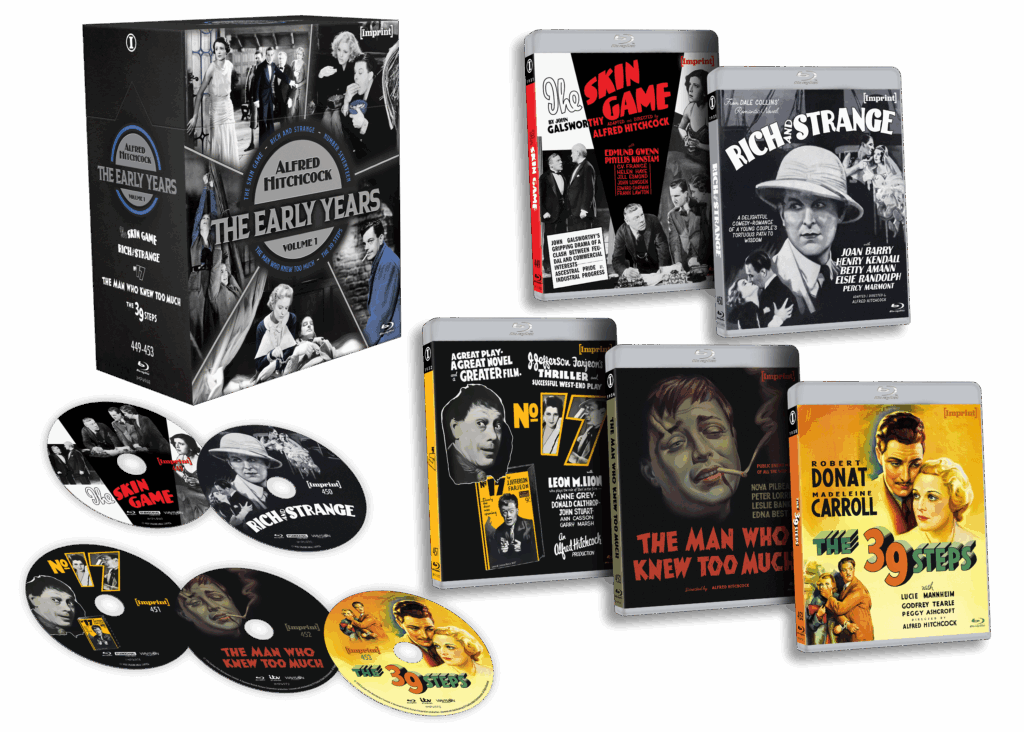 Hitchcock: The Early Years – Volume One (1931 – 1935) Blu-ray Hardbox (Imprint/Region Free) HARDBOXES HAVE MINOR DINGS AND CREASE (See sample photos)