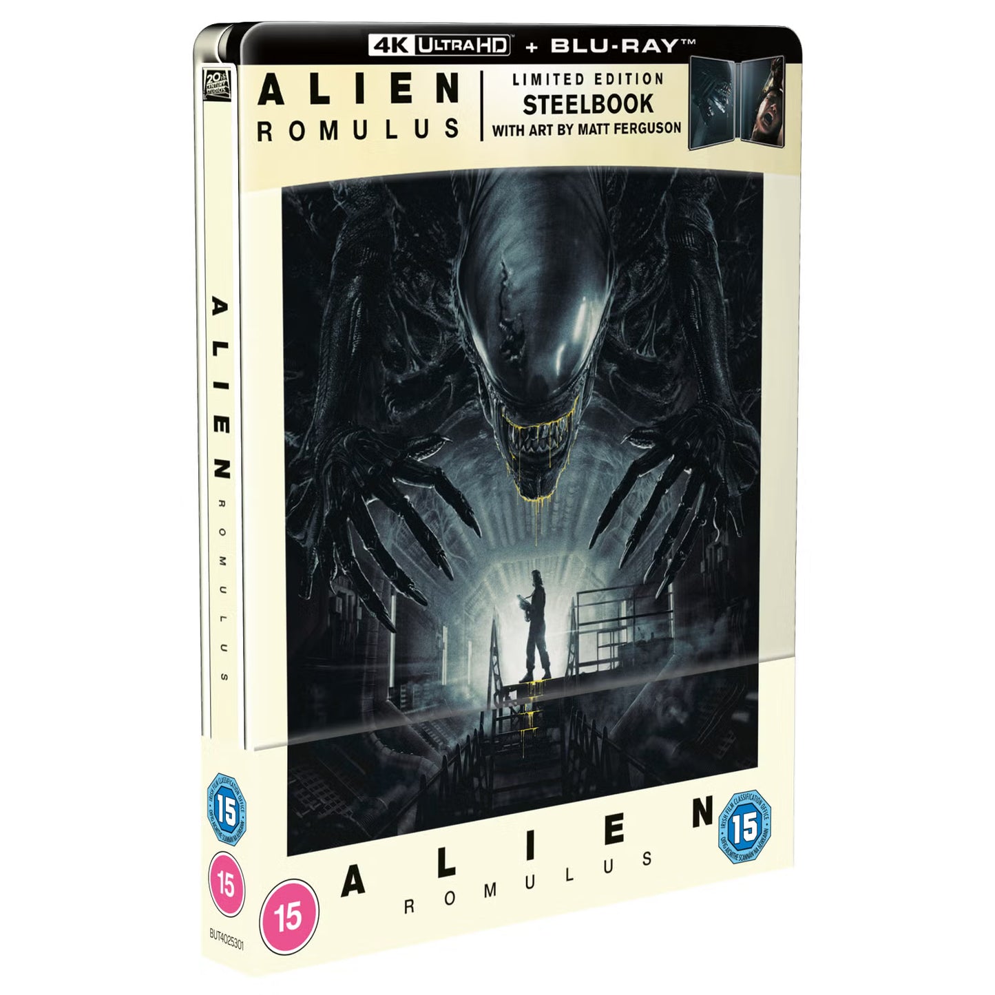Alien: Romulus Limited Edition 4K UHD + Blu-ray SteelBook (Matt Ferguson Artwork) (20th Century Studios/Region Free) LIMIT 1 PER CUSTOMER