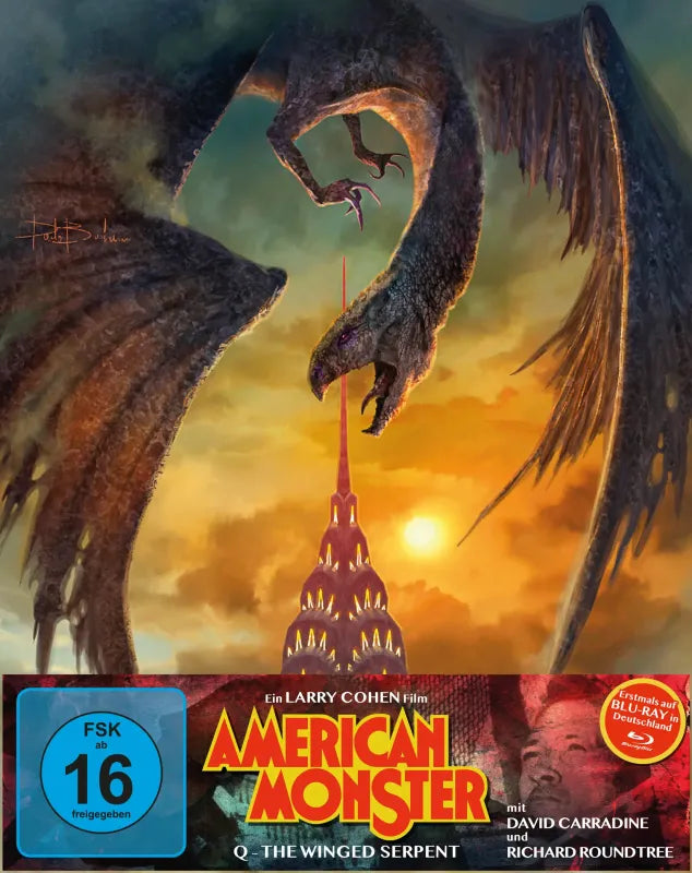 American Monster (aka Q The Winged Serpent) Blu-ray MediaBook Cover C (Plaion Pictures/Region B) [German Import]