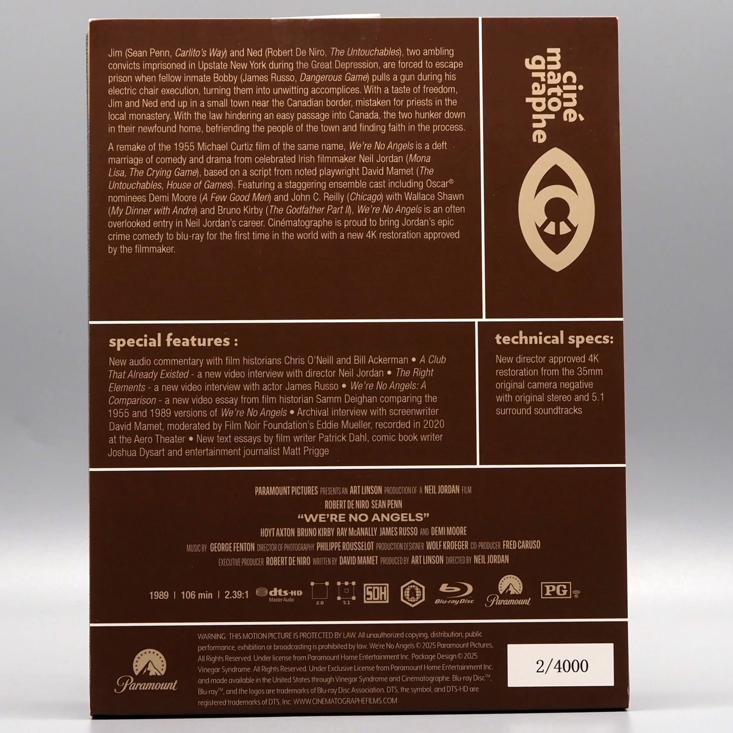 We're No Angels Blu-ray with Limited Edition J-Card MediaBook Slipcase (Cinématographe)