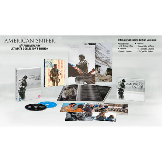 American Sniper 4K UHD + Blu-ray Ultimate Ed. SteelBook with Slipcase (Warner/Region Free)
